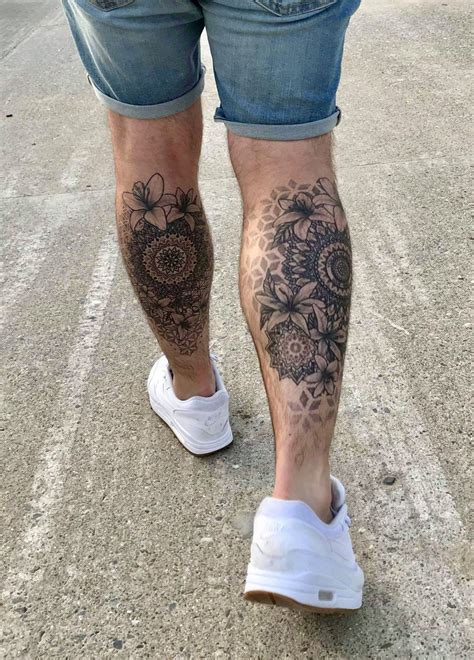 Mandala Manchon De Jambe De Tatouage Calf Sleeve Tattoo Leg Sleeve