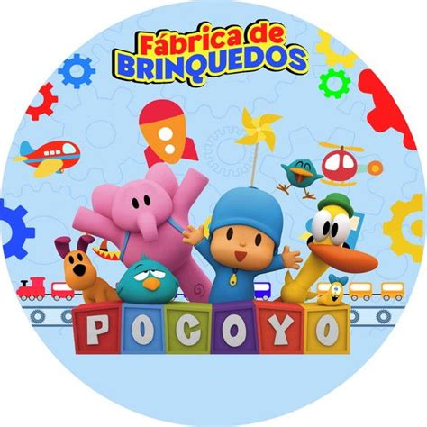 Painel Redondo Em Lona Pocoyo Brinquedo X Elo Produtos