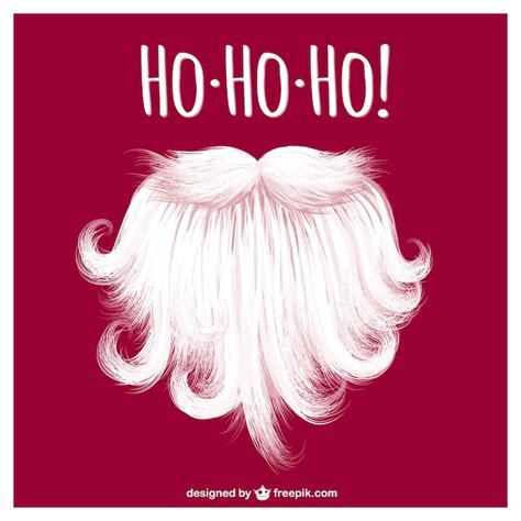 Santa claus beard vector | Free Vector