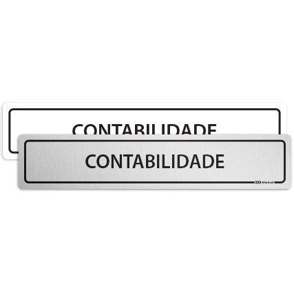 Placa Setor Contabilidade Placas De Identifica O De Salas Afixgraf