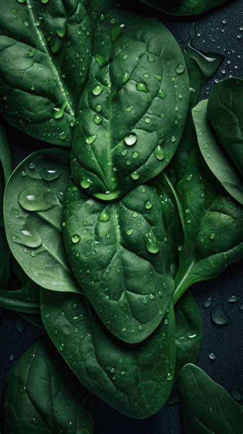 A close-up of a spinach plant