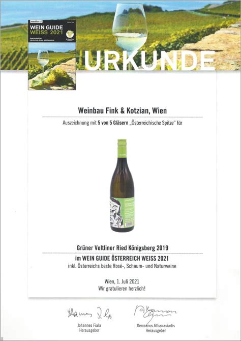 Gr Ner Veltliner Ried K Nigsberg Fink Kotzian