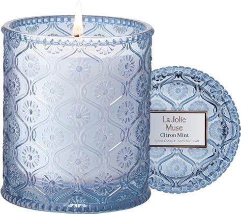 LA Jolie Muse Lemon Candle Scented Candles Gifts For Women Citrus