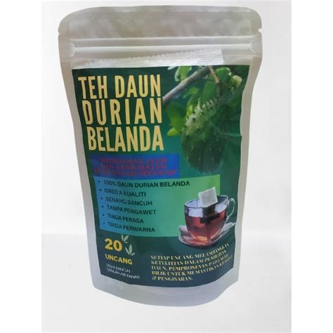 Teh Daun Durian Belanda Bag Soursop Leaf Tea Bag Shopee Malaysia