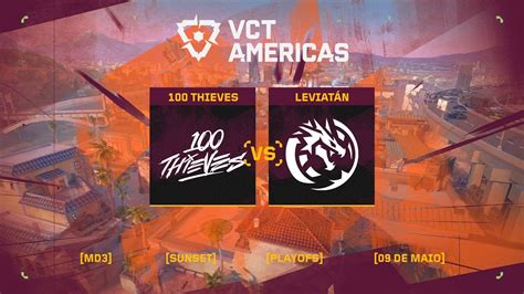 Leviat N Esports X Thieves Mapa Sunset Vct Americas Youtube