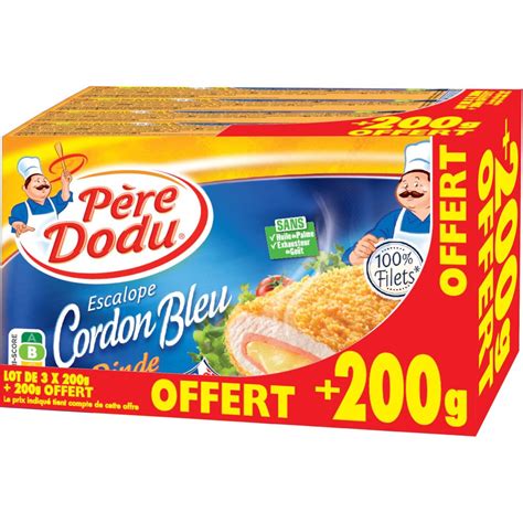 Pere Dodu P Re Dodu Cordon Bleu Poulet G G Offert Pas Cher