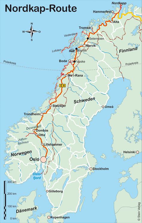 Reisgids Norwegen Nordkap Route Noorwegen Noordkaap Conrad Stein