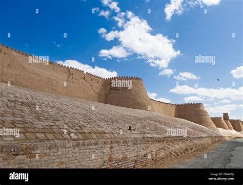 Walls Of An Ancient City Of Khiva Uzbekistan Stock Photo Alamy