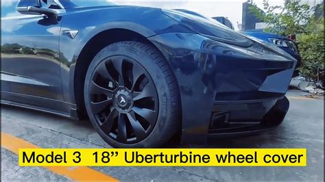 Tesla Model 3 18 Uberturbine Wheel Covers Youtube