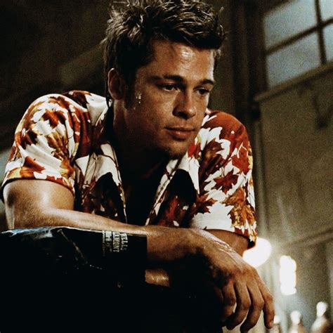 Brad Pitt And Edward Norton As Tyler Durden And The Narrator In Fight