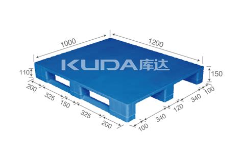 1210c平板川字（置钢管）塑料托盘江苏库达塑业科技有限公司