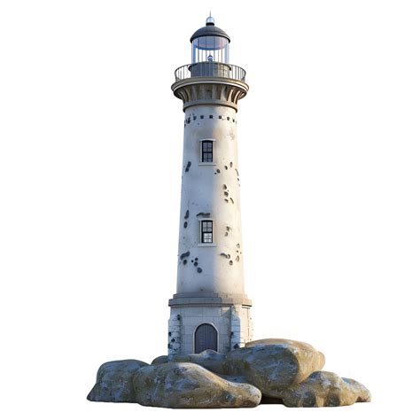 3D illustration of a lighthouse transparent background 47827782 PNG