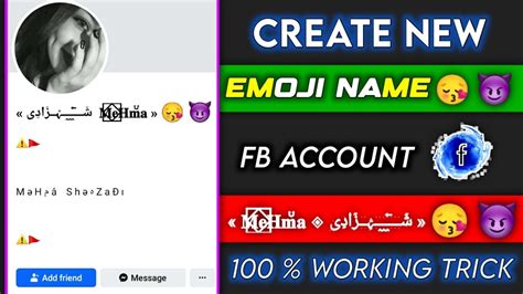 How To Create Invalid Emoji Name On Facebook Account 2023 Make