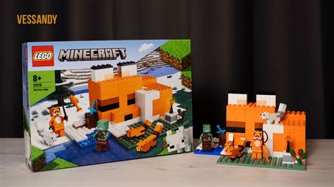 LEGO Minecraft® Лисья Хижина ОБЗОР | 21178 - YouTube