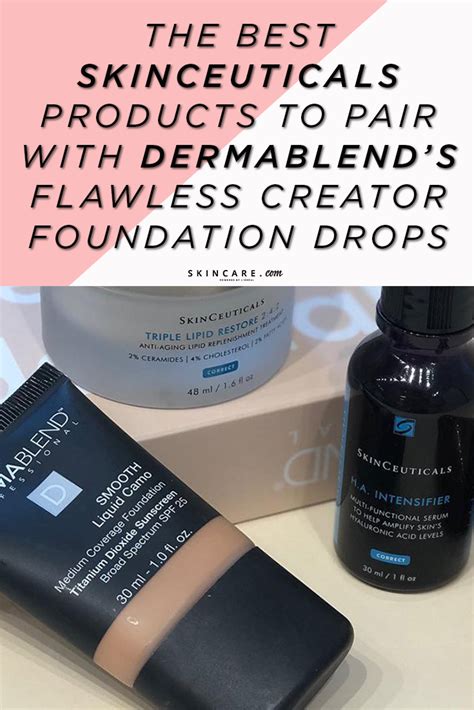 The Best Skinceuticals Products To Pair With Dermablend S Flawless Creator Foundation Drops