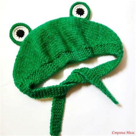 Повязка на голову Лягушка - В.Г.У. - Вязаные Головные Уборы - Страна Мам