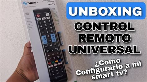 UNBOXING Control Remoto Universal Steren Como Programarlo YouTube