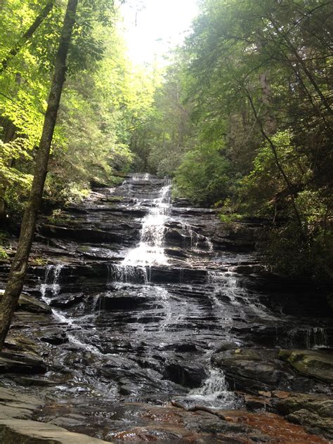 One of many waterfalls around Clayton, GA. Hiked to the top and ...