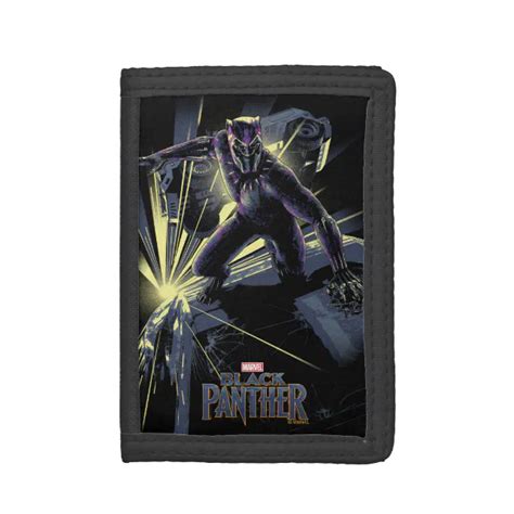 Black Panther Car Chase Graphic Tri Fold Wallet Zazzle