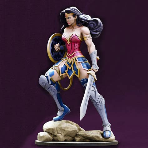 Wonder Woman 3D Model Ready To Print STL