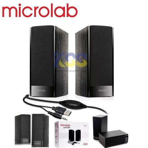 ลำโพง Microlab Speaker 2.0 B56 กำลังขับรวม 3 วัตต์ (RMS) รับประกัน 1 ป๊ ...