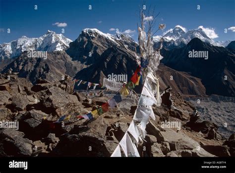 Prayer Flags Nepal Stock Photo - Alamy