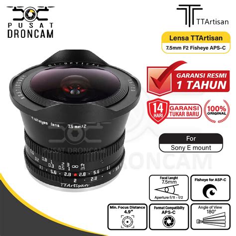 Jual Lensa Ttartisan Mm F Fisheye Lens For Aps C Canon Fujifilm