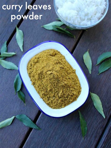 Curry Leaves Powder Recipe Karuveppilai Podi Karivepaku Podi