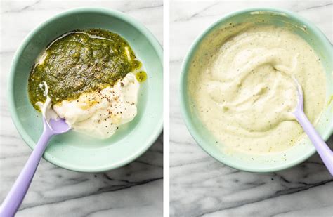 Creamy Pesto Dressing Salt Lavender