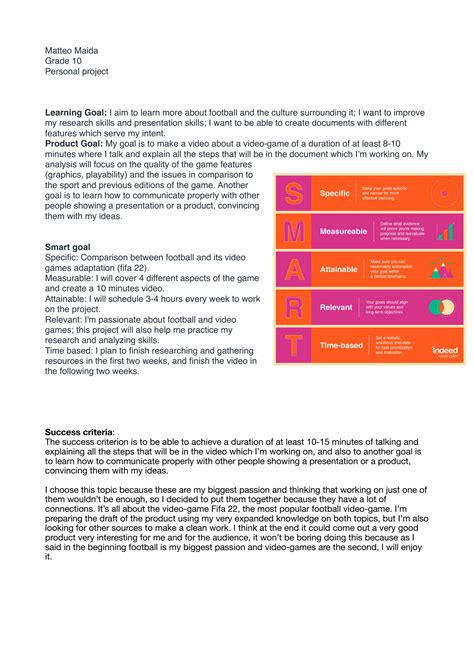 Solution Personal Project Example Ib Academic Level Studypool