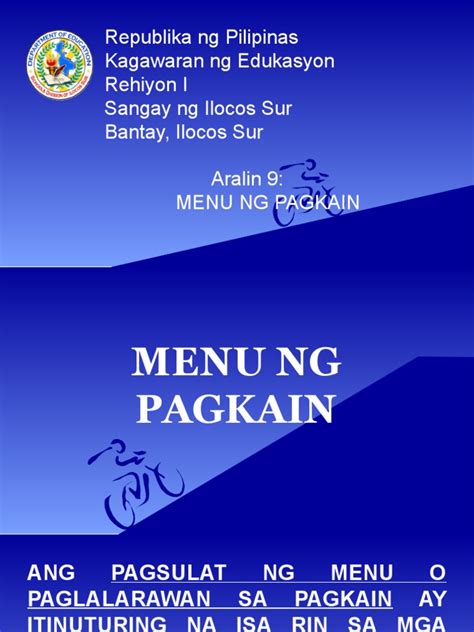 9 Menu Ng Pagkain Pdf