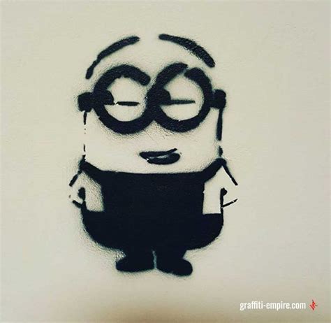 Stencil Graffiti Minion Graffiti Empire