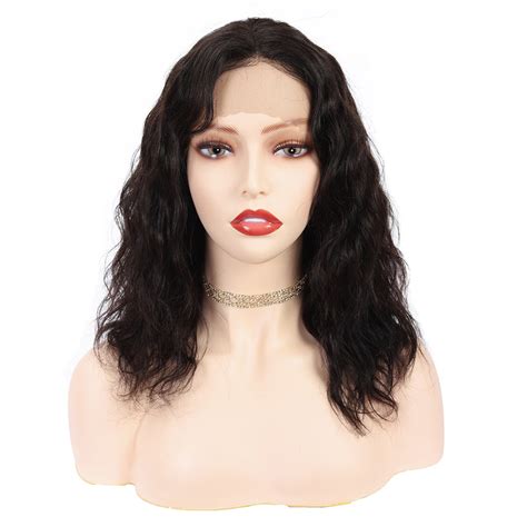 Dressmaker Lace Part Wig Short Bob Curly Human Hair Wigs Lillian