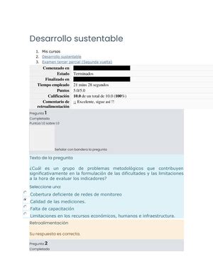 Desarrollo Sustentable Puntos Extra Autocalificable Desarrollo