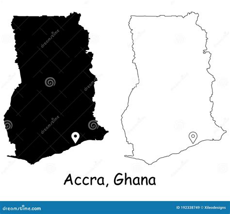 Accra Ghana Map Detailed Map Of Accra City Administrative Area