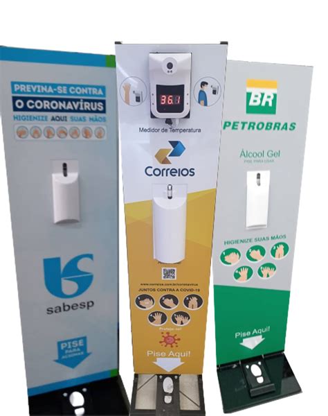 Totem Lcool Em Gel Personalizado Covid Solutions