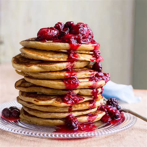 Whole Grain Buttermilk Pancakes Recipe Eatingwell