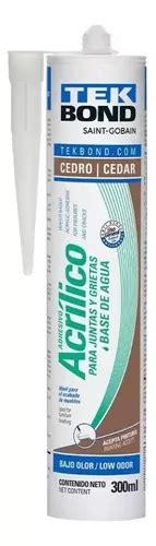 Sellador Acrílico Para Juntas Y Grietas Color Cedro 300ml