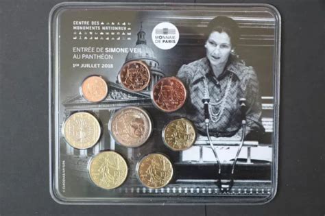 FRANCE 2018 MINISET Simone Veil Entree Au Pantheon 500 Ex Seulement EUR