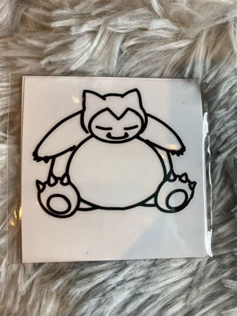 Snorlax Sticker Pokemon Vinyl Sticker Video Game Sticker Laptop Sticker