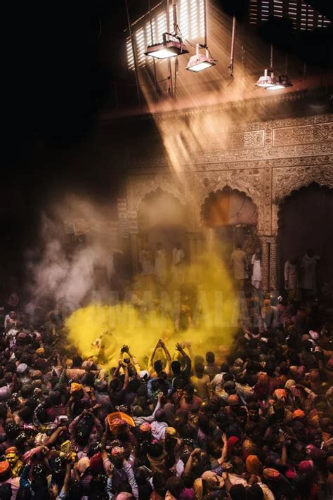 Holi in Vrindavan, India | Vrindavan photography pictures, Temple ...