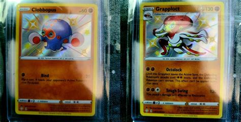 Shiny Clobbopus and Grapploct SV072 and SV073 Pokemon Mint Condition ...