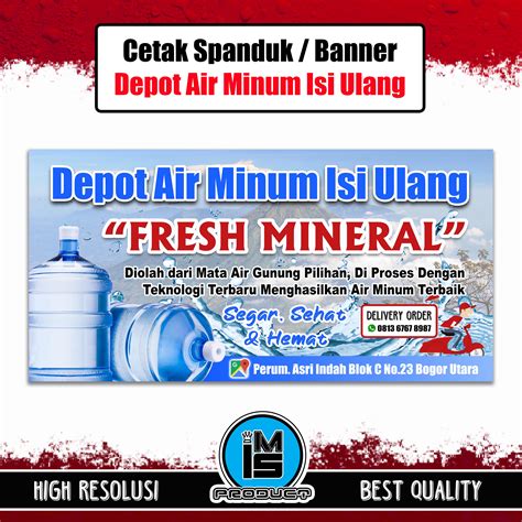 Cetak Spanduk Banner Depot Air Minum Isi Ulang Lazada Indonesia