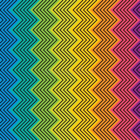 Creative Colorful Zig Zag Design Pattern Stock Vector Illustration Of