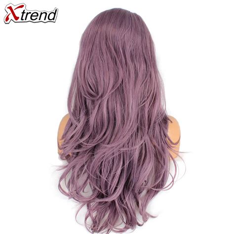 Xtrend синтетический парик на кружеве Длинные розовые медные красные ...