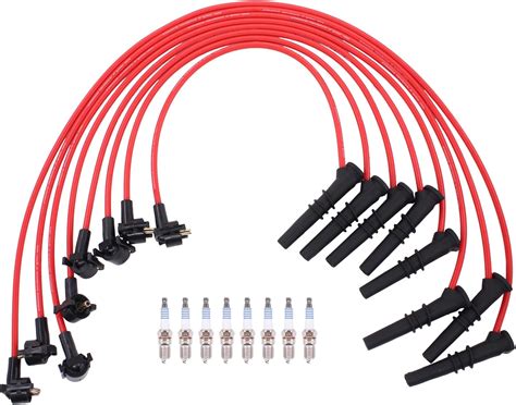 Amazon ApplianPar Spark Plug Wires And Spark Plug Set For Ford