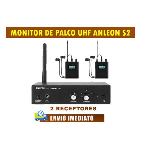 RETORNO DE PALCO SEM FIO UHF ANLEON S2 02 RECEPTORES Shopee Brasil