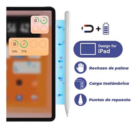 Lapiz Capacitivo Para Ipad Carga Magnetica Stylus