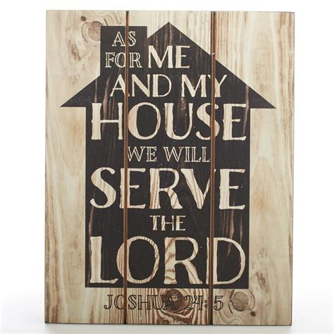 As For Me And My House Joshua 2414 Wall Plaque Kjv Bibles