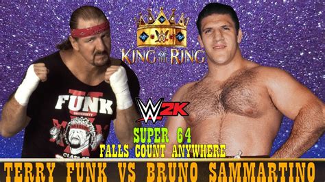 Wwe All Time King Of The Ring Terry Funk Vs Bruno Sammartino Rd